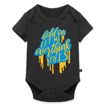 Let me overthink this - Baby Premium short-sleeve bodysuit - black - Front