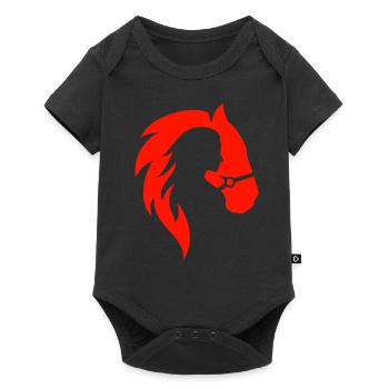 Tshirt Red Horse and Woman Natural Nature 2022 - Baby Premium short-sleeve bodysuit - black - Front