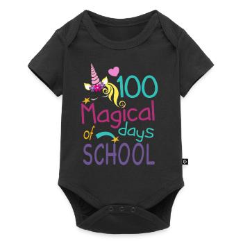 100 Magical Days - Baby Premium Kurzarmbody - Schwarz - Vorne