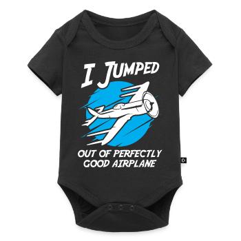 I Jumped Out of a Perfectly Good Airplane - Baby Premium short-sleeve bodysuit - black - Front
