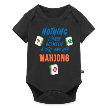 Rien ne s’oppose à AGirl et son Mahjong Funn - Body à manches courtes Premium Bébé - noir - Devant