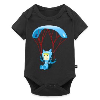 Tonie Glider Parapente - Body à manches courtes Premium Bébé - noir - Devant