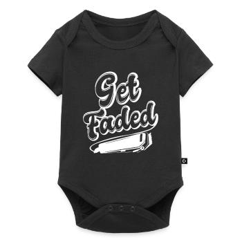 Faites-vous faner, barbier rétro - Body à manches courtes Premium Bébé - noir - Devant