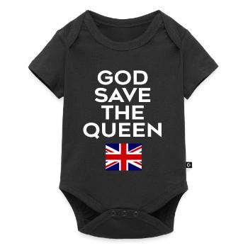 Dieu sauve la reine - Body à manches courtes Premium Bébé - noir - Devant