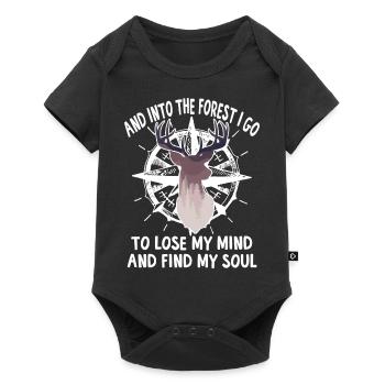Hiking Camping Camping Outdoor Hiking Tour Hikers - Baby Premium short-sleeve bodysuit - black - Front