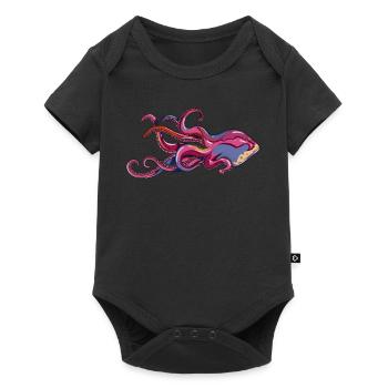Octopus 8 poor tentacles squid fan lover - Baby Premium short-sleeve bodysuit - black - Front