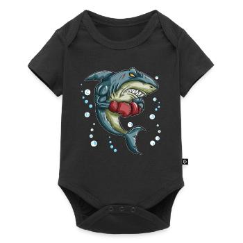 Shark Tiger Shark Boxing Glove Boxing Trainer Boxing - Baby Premium short-sleeve bodysuit - black - Front