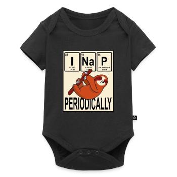 I Nap Periodically Sloth Chemist Chemistry Nerd - Baby Premium short-sleeve bodysuit - black - Front