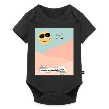 Sommer zu jeder Jahreszeit ! - Baby Premium Kurzarmbody - Schwarz - Vorne