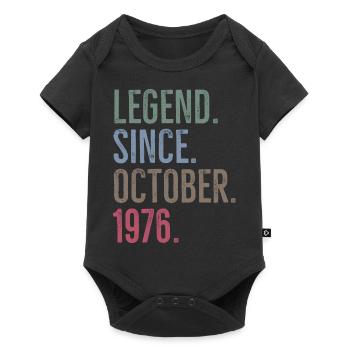 Légende depuis octobre 1976 - Body à manches courtes Premium Bébé - noir - Devant