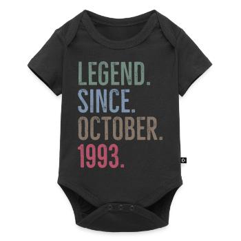 Légende depuis octobre 1993 - Body à manches courtes Premium Bébé - noir - Devant