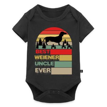 BEST WEINER UNCLE EVER GIFTS - Baby Premium short-sleeve bodysuit - black - Front