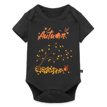 Autumn - Baby Premium short-sleeve bodysuit - black - Front