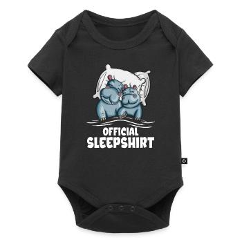 Hippo Fan Kids Hippo Outfit Hippo Horse Costume - Baby Premium short-sleeve bodysuit - black - Front