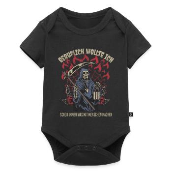 Professionally, I always wanted to do with people - Baby Premium short-sleeve bodysuit - black - Front