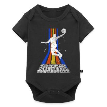 Basketteur Basketteur Dunking Vintage Retro - Body à manches courtes Premium Bébé - noir - Devant