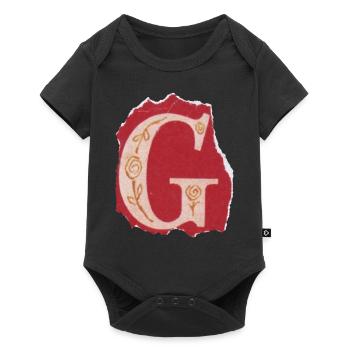 Letter G - Baby Premium short-sleeve bodysuit - black - Front