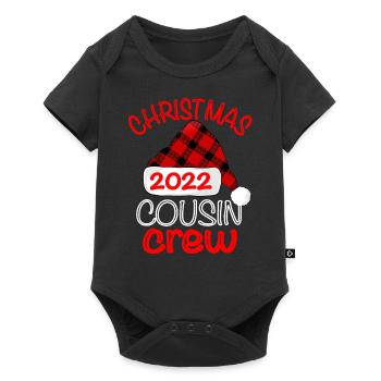 Cousin Crew Cadeau de famille de Noël - Body à manches courtes Premium Bébé - noir - Devant