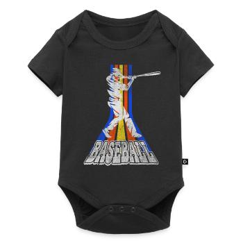 Baseball Joueurs de baseball USA Sports Vintage Rétro - Body à manches courtes Premium Bébé - noir - Devant