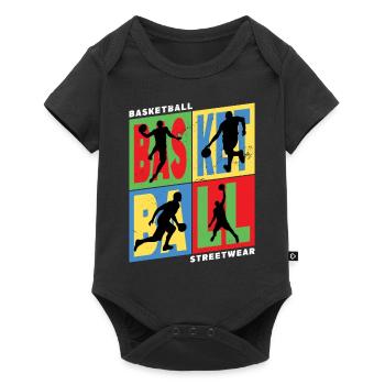 Basketteur Basketteur Vintage Rétro - Body à manches courtes Premium Bébé - noir - Devant