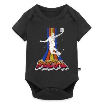 Basketteur Basketteur Dunking Vintage Retro - Body à manches courtes Premium Bébé - noir - Devant