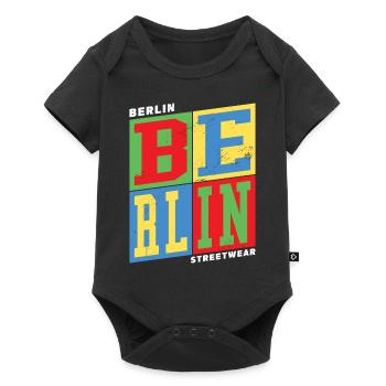 Berlin Germany City Colorful Skyline Home - Baby Premium short-sleeve bodysuit - black - Front