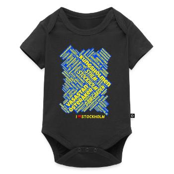 Stockholm - Baby Premium short-sleeve bodysuit - black - Front