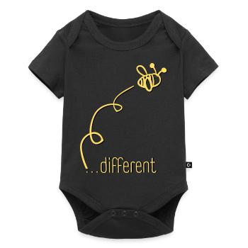 Bee Different - Be different! Statement Design - Baby Premium short-sleeve bodysuit - black - Front