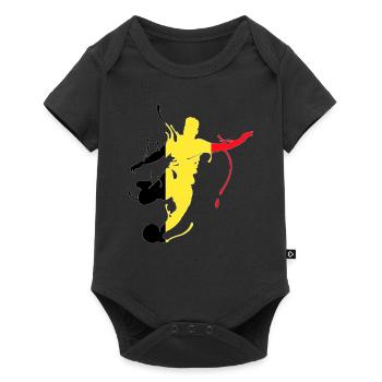 Belgique - Body à manches courtes Premium Bébé - noir - Devant