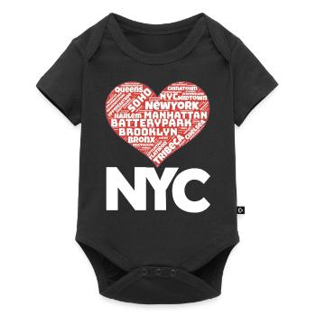 NYC - Body à manches courtes Premium Bébé - noir - Devant