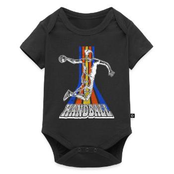 Handball Handball Player Handball Player Vintage - Body à manches courtes Premium Bébé - noir - Devant