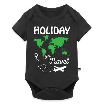 Holiday Go Travel - Baby Premium short-sleeve bodysuit - black - Front