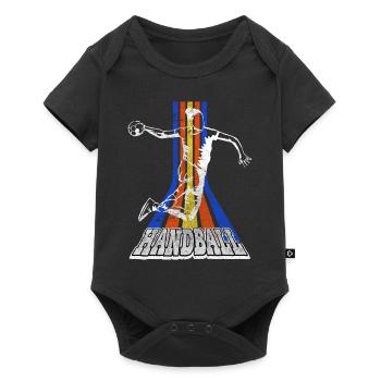 Handball Handball Player Handball Player Vintage - Body à manches courtes Premium Bébé - noir - Devant