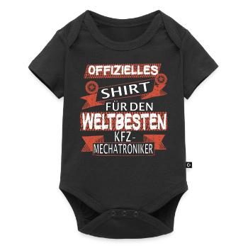 Papa Vater Auto Schrauber Kfz Mechatroniker - Baby Premium Kurzarmbody - Schwarz - Vorne
