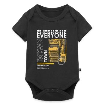 Downtown Streetwear - Baby Premium Kurzarmbody - Schwarz - Vorne