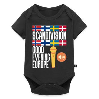Eurovision Sweden Norway Denmark Finland - Baby Premium short-sleeve bodysuit - black - Front