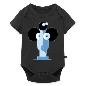 Fräulein Styli - Baby Premium Kurzarmbody - Schwarz - Vorne