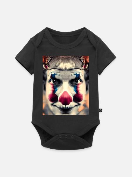 Clown - Baby Premium Kurzarmbody - Schwarz