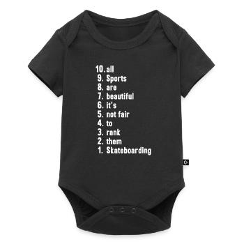 Funny Sports Quotes Skateboarding Lover Gift - Baby Premium short-sleeve bodysuit - black - Front