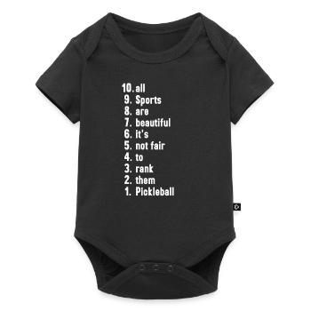 Funny Sports Quotes Pickleball Lover Gift - Baby Premium short-sleeve bodysuit - black - Front