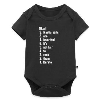 Funny Karate Quotes Martial Artist Gift - Baby Premium short-sleeve bodysuit - black - Front