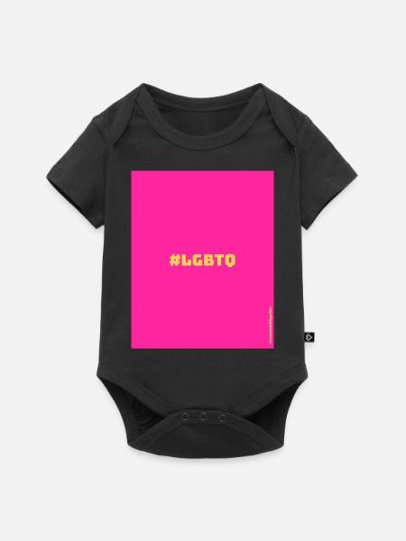 LGBTQ - Baby Premium Kurzarmbody - Schwarz