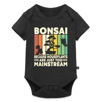 Japon Bonsaï Arbre Bonsaï Jardinier Cadeau - Body à manches courtes Premium Bébé - noir - Devant