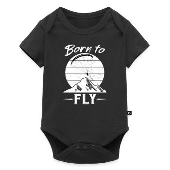 Parapente Pilote Parapente - Body à manches courtes Premium Bébé - noir - Devant