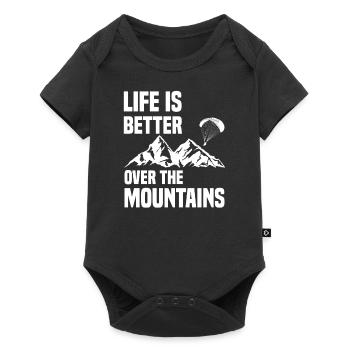 Funny Paragliding Pilot Gift Idea - Baby Premium short-sleeve bodysuit - black - Front