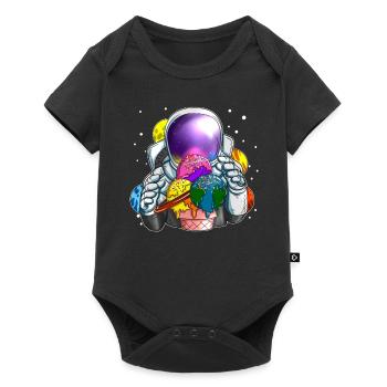 Astronaut Ice Cream Cosmonaut Ice Balls Space - Baby Premium short-sleeve bodysuit - black - Front