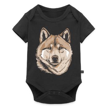 Akita - Baby Premium short-sleeve bodysuit - black - Front