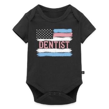US Pride Orthodontist Pedodontist Gift Idea - Baby Premium short-sleeve bodysuit - black - Front