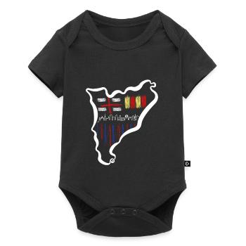 Catalonia coat of arms - Baby Premium short-sleeve bodysuit - black - Front