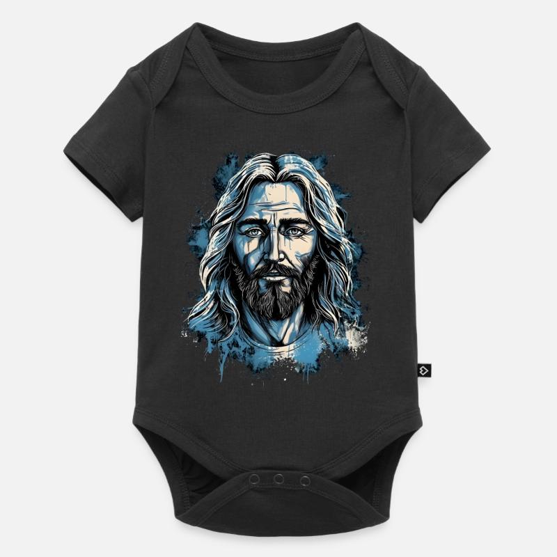 Jésus-Christ #02 - Body à manches courtes Premium Bébé - noir
